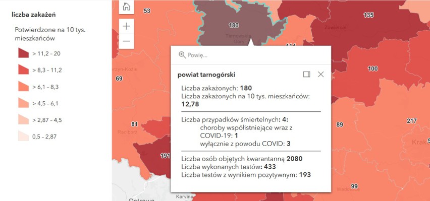 Województwo śląskie z największą liczbą zarażeń. Oto...