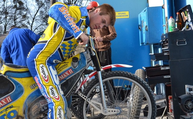 Łukasz Cyran, junior GTŻ, spisał się w meczu bardzo dobrze. Zdobył 9 pkt.