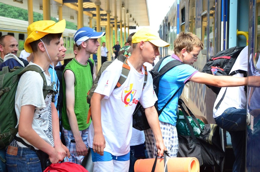 Pielgrzymi w drodze na ŚDM do Krakowa