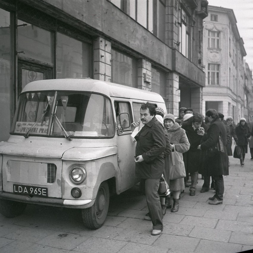 Łódź w latach 80 w czasie  karnawału Solidarności i stanu...