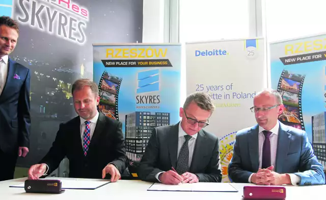 Na mocy podpisanej wczoraj umowy firma Deloitte otworzy swoje biuro w SkyResie już w sierpniu.