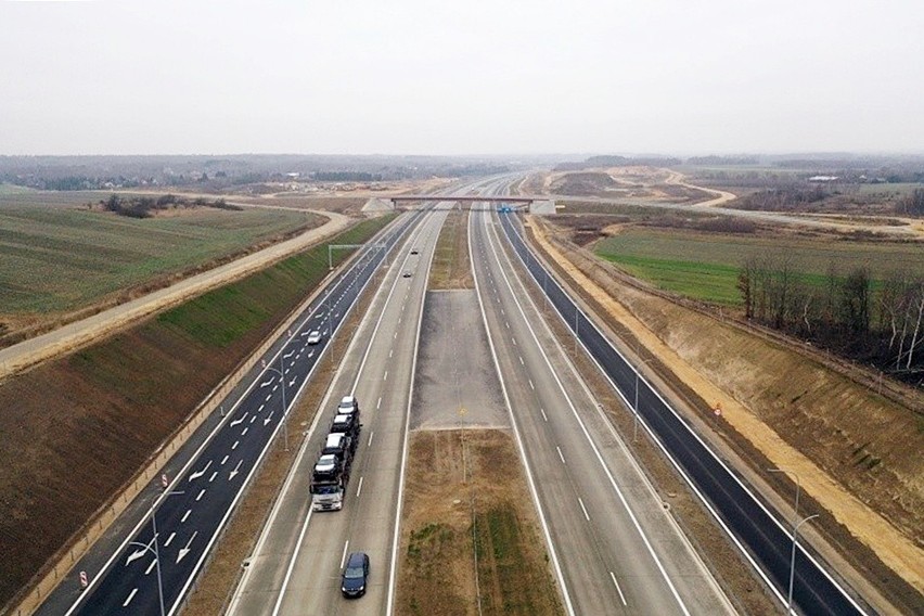 Tak w styczniu 2020 prezentował się odcinek F autostrady A1....