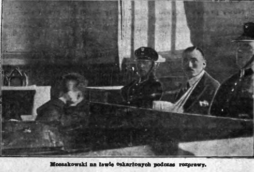 Zdjęcia z procesu Edwarda Mossakowskiego.