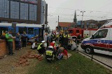 Wrocław: Wypadek tramwajów na pl. Dominikańskim. 34 osoby ranne. Motorniczy zawieszony