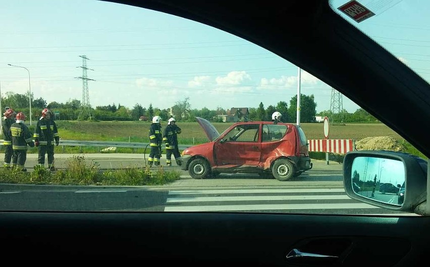 Wypadek na wschodniej obwodnicy Wrocławia - 11.05.2016