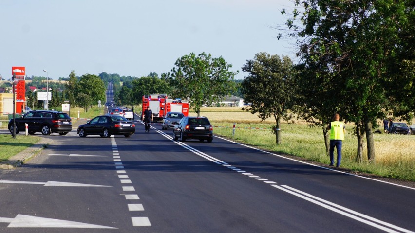 Na drodze krajowej relacji Wieluń-Częstochowa zderzyły się...