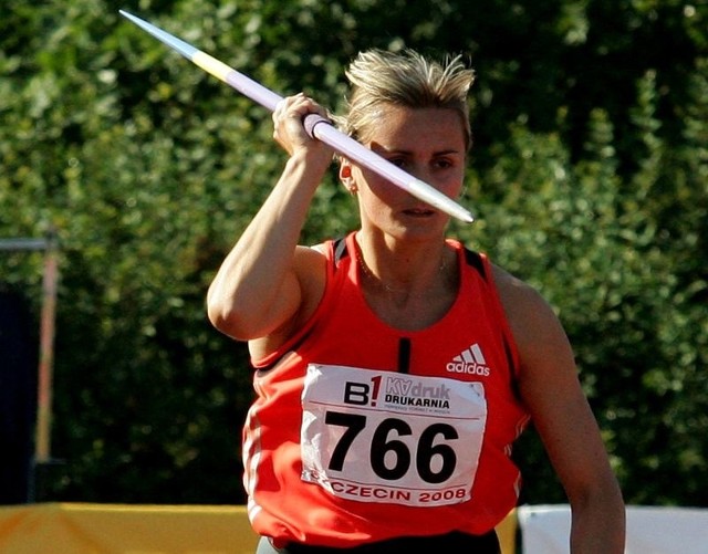 Barbara Madejczyk w trakcie mistrzostw Polski w Szczecinie. Wtedy była druga.