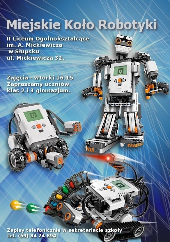 Będą się uczyć programować roboty.