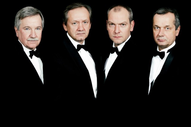 Kwartet Camerata: (od lewej) Włodzimierz Promiński, Andrzej Kordykiewicz,  Rafał Kwiatkowski, Piotr Reichert