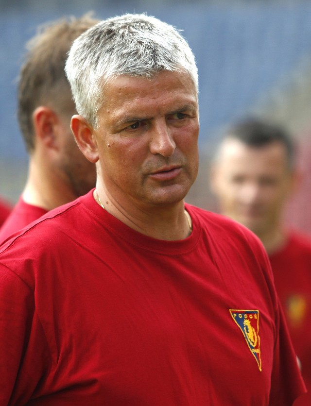 Trener Dariusz Wdowczyk.