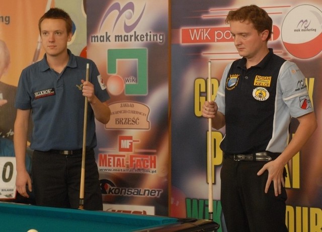 Tomasz Kapłan (z lewej) w półfinale ograł Radosława Babicę (z prawej).