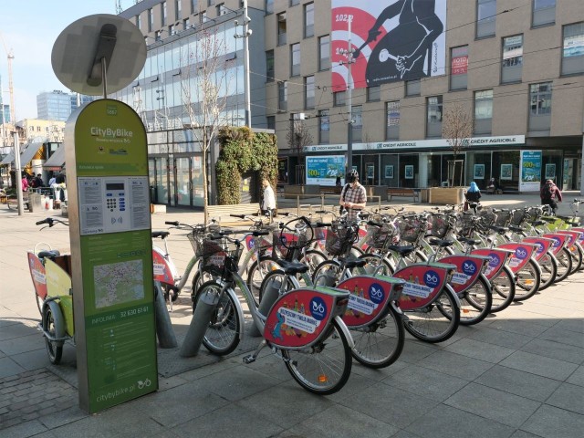 Ruszyły rowery miejskie w Katowicach