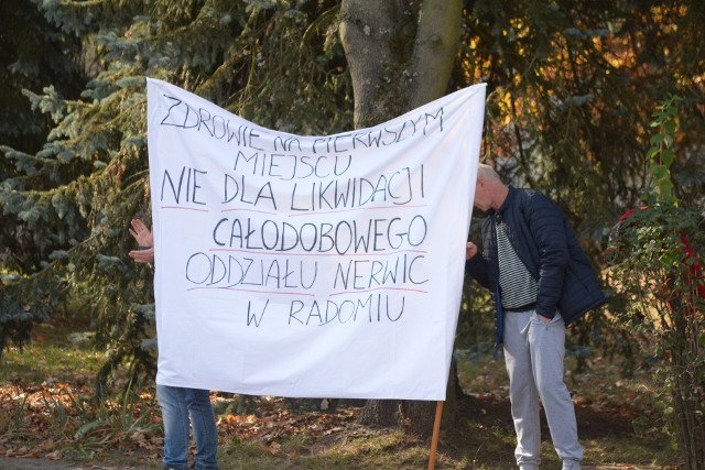 W połowie października w obronie Oddziału Nerwic szpitala psychiatrycznego w Radomiu protestowali jego pacjenci.