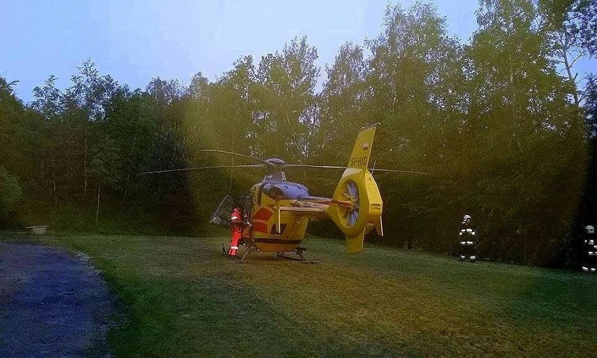 Izdebnik. Zatruła się czadem. Helikopter zabrał ją do szpitala