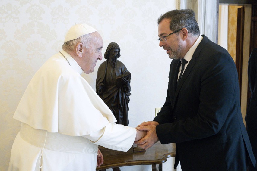 Papież Franciszek i ukraiński ambasador przy Stolicy...