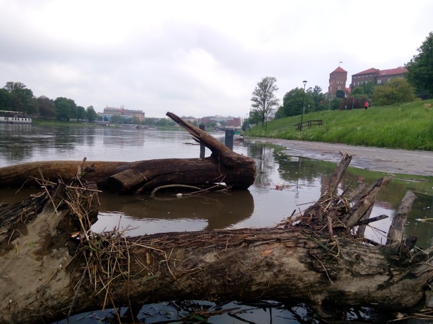 Bulwary wiślane w Krakowie zostały zalane