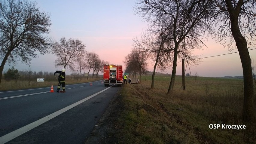 Wypadek na DK78 w Kroczycach. Dziecko trafiło do szpitala