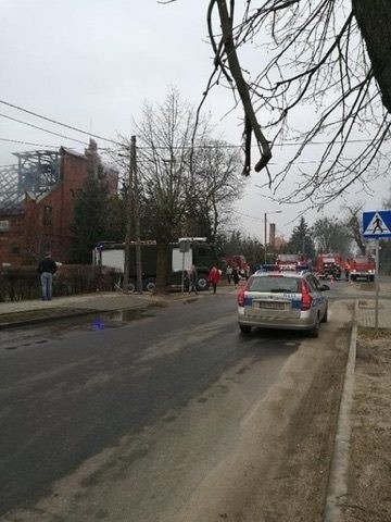 Pożar młyna w Malborku Kałdowie