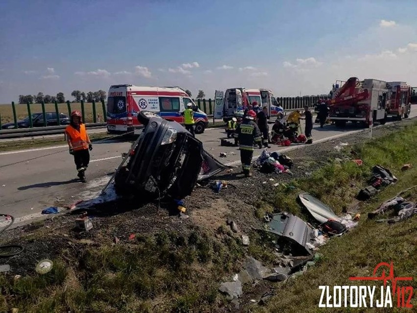 Wypadek na A4 pomiędzy węzłami Jadwisin i Chojnów
