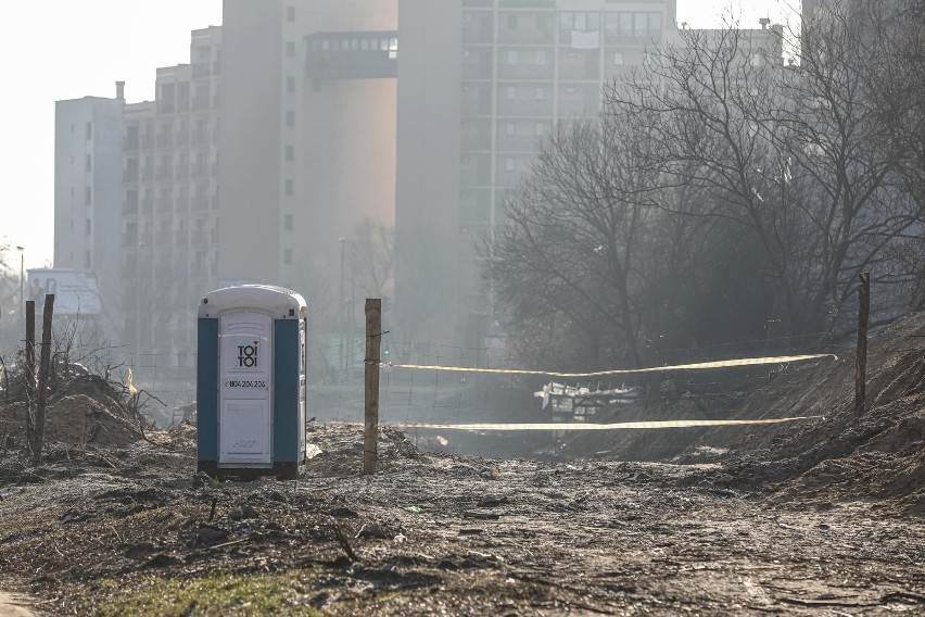 Kraków. Postępują prace na budowie linii tramwajowej do Górki Narodowej. Zobacz zdjęcia