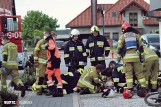 Wypadek w Siedlcu. Chłopiec miał wypadek na rowerze. Kierownica wbiła mu się w nogę. Przetransportowano go do szpitala