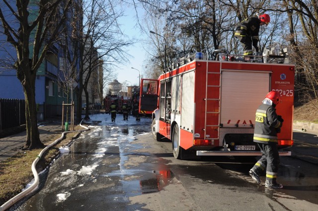 Pożar bloku przy ul. Roboczej w Poznaniu: Spłonęło 15 mieszkań