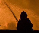 Pożar zakładu produkującego znicze w miejscowości Gana koło Praszki