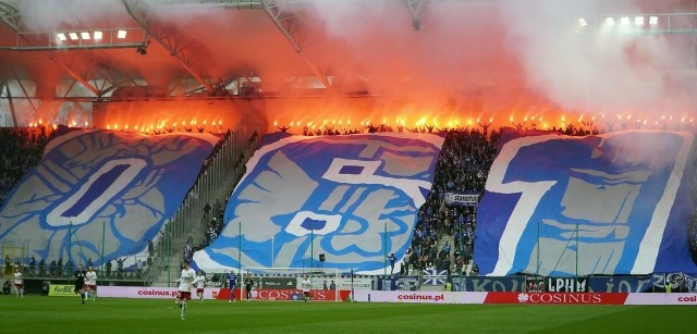 Spora delegacja fanów Kolejorza zjawiła się na Stadionie Króla w Łodzi podczas niedzielnego starcia z ŁKSZobacz kolejne zdjęcie --->