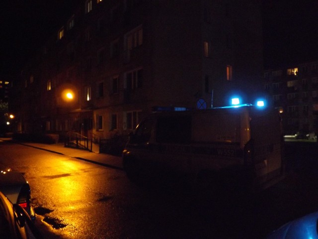Policja przy ul. Grochowskiej, krótko po dramatycznych wydarzeniach