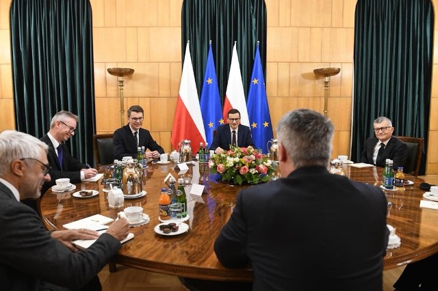Spotkanie premiera Mateusza Morawieckiego z sekretarzem generalnym OECD