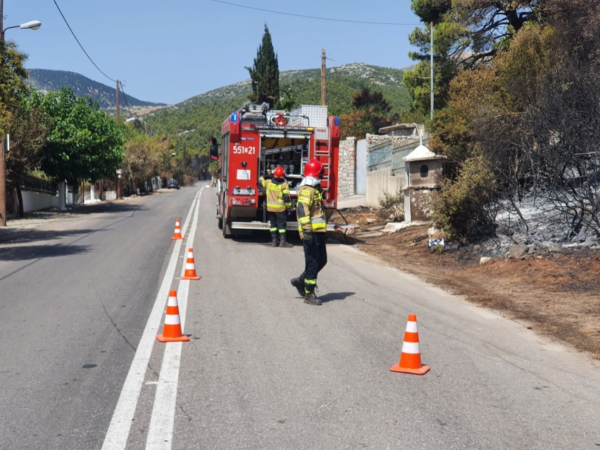 Strażacy z Dolnego Śląska walczyli z pożarami w Grecji