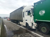 Wypadek na autostradzie A4 pod Wrocławiem. Zderzyły się dwie ciężarówki. Są utrudnienia w ruchu [ZDJĘCIA] 