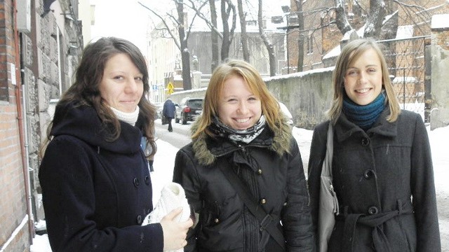 Marta Rynewska, Maria Rydzewska i Sara Zaganiacz: - Bardzo pomogli nam mieszkańcy