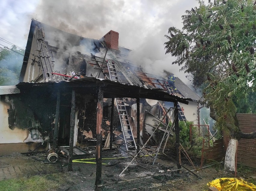Do tragicznego pożaru doszło w miejscowości Rąbinko.