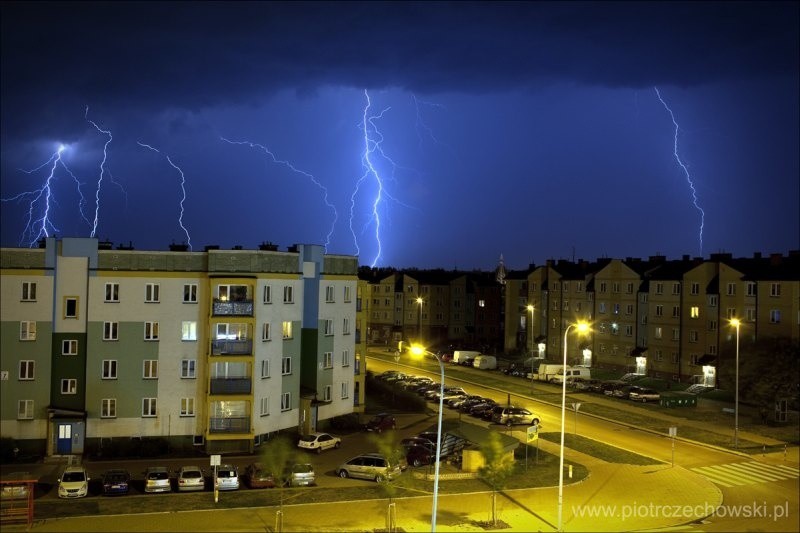 Burza w Bialymstoku - ul. KEN