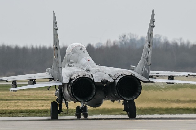 Silniki odrzutowe samolotu MiG-29  - to jedna z maszyn, których serwisowanie zapewniają WZL nr 2 w Bydgoszczy