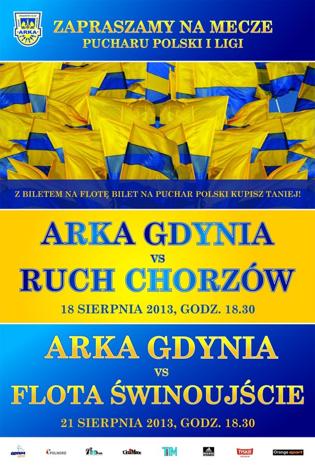 Kup bilety na mecze Arki Gdynia