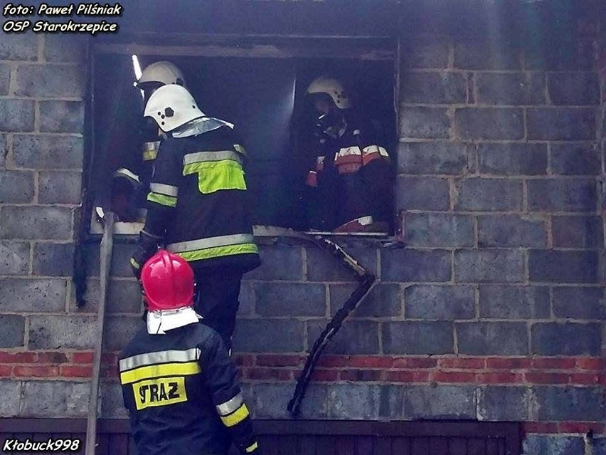 Powiat kłobucki: Pożar w wyniku burzy?