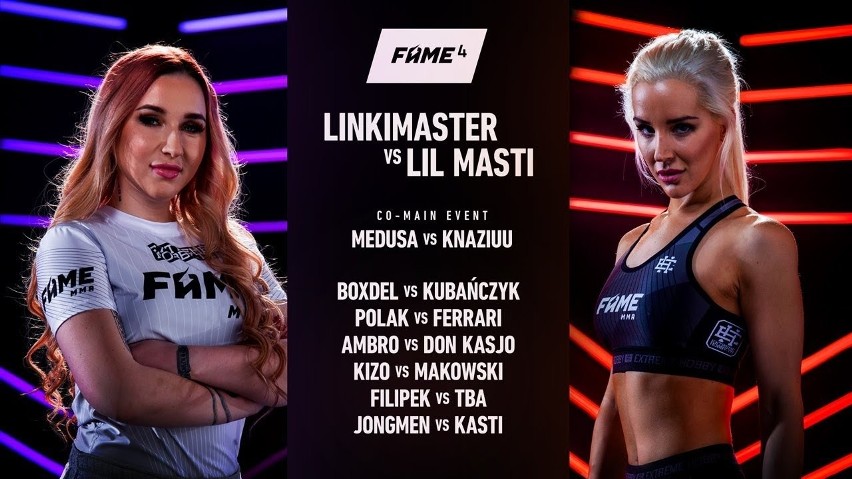 Fame MMA 4 online PPV: Linkiewicz vs Lil Masti, Filipek vs...