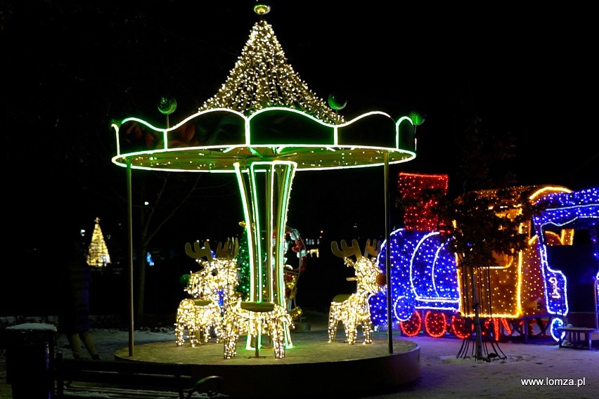 Iluminacje świąteczne w Łomży