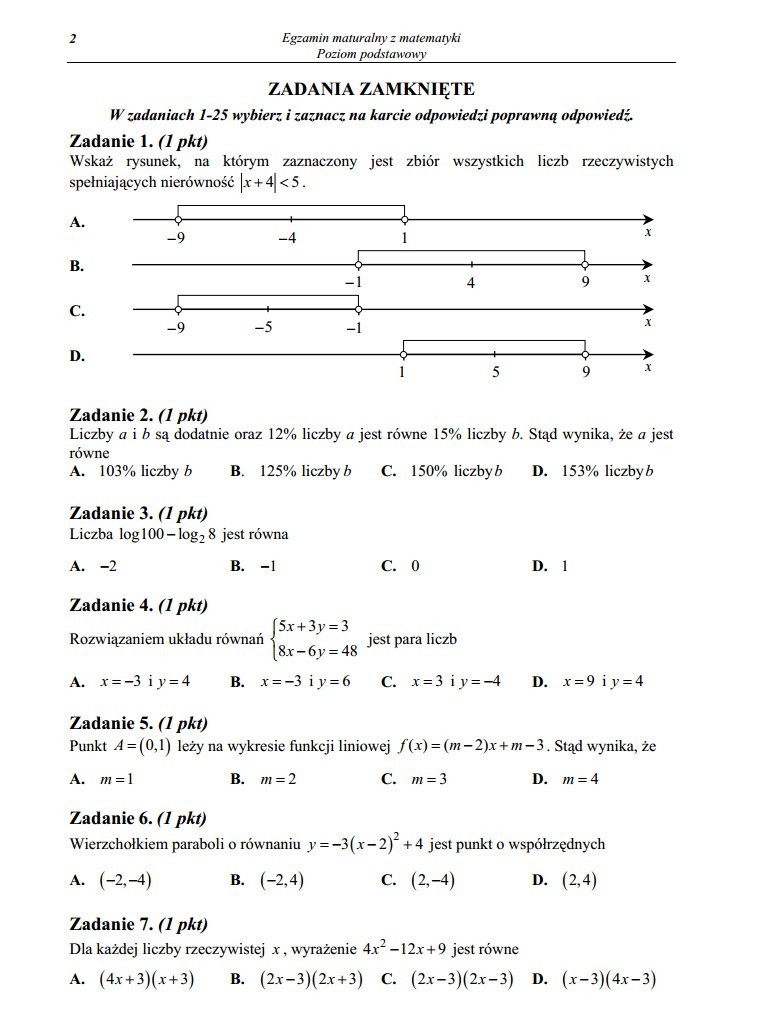 Matura 2014 matematyka [ZADANIA + ARKUSZ + ROZWIĄZANIA] Matura z matematyki 2014 trudna?