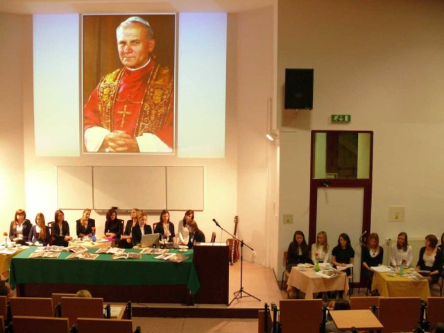 Spotkanie papieskie w auli KUL.