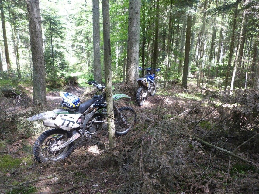 Nielegalna jazda quadami i motocyklami po lasach regionu...