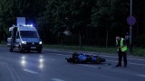 Groźnie wyglądający wypadek z udziałem motocyklisty w Rzeszowie [ZDJĘCIA]