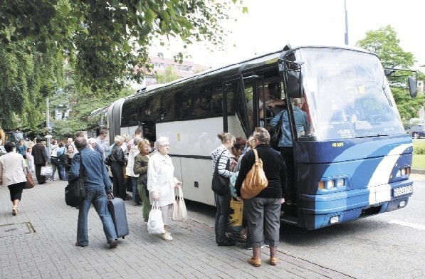 Pasażerowie autobusu PKS