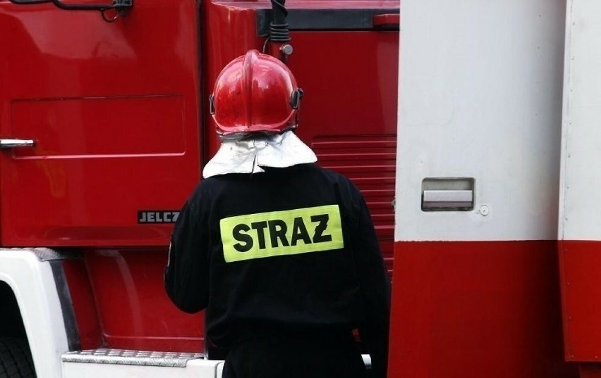 Pożar na stacji paliw w Skorzewie