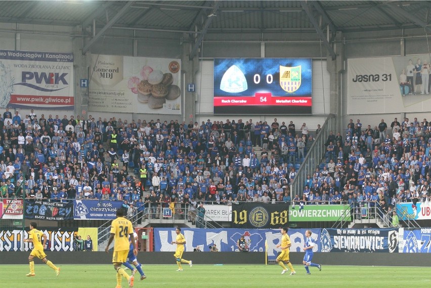 21.08.2014. Ruch Chorzów roli gospodarza na stadionie Piasta...