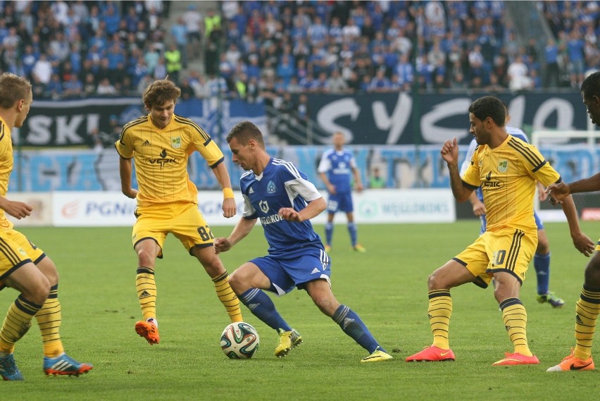 21.08.2014. Ruch Chorzów roli gospodarza na stadionie Piasta...