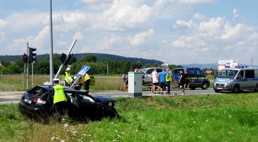 DK 87. Kolejny wypadek zablokował obwodnicę Starego Sącza