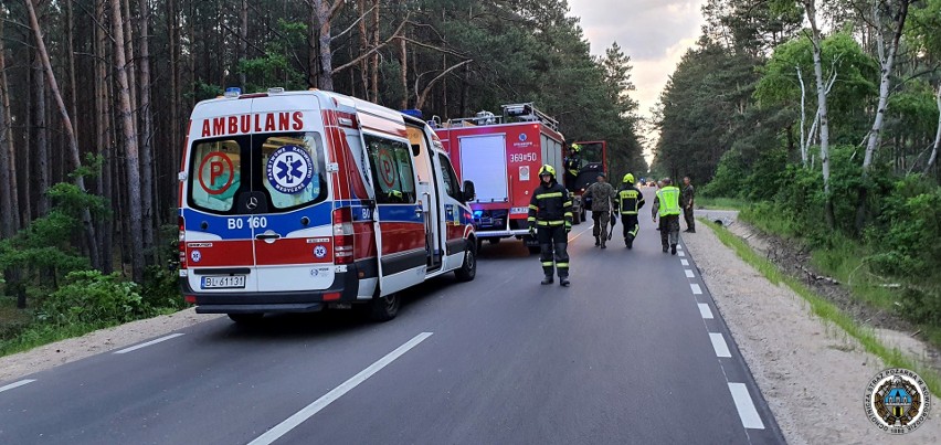 Ptaki. Wypadek na drodze wojewódzkiej 648. Toyota dachowała...